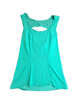 Load image into Gallery viewer, Lululemon Shirt Womens 2XS XXS Blue Green Run Cut Out Tank Activewear Workout
