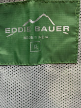 Load image into Gallery viewer, Eddie Bauer Jacket Adult Extra Large Green Full Zip Hoodie Windbreaker Nylon Men
