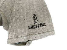 Load image into Gallery viewer, Sharkey &amp; White Shirt Adult Large Gray Old Course Golf Polo St Andrews Scotland
