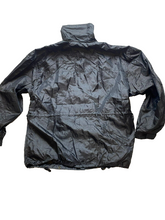 Load image into Gallery viewer, Harlem Gear America Jacket Adult Large Black Zip Up Nylon Mesh Windbreaker Mens
