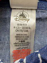 Load image into Gallery viewer, Disney Shirt Womens 1X Denim Blue Button Up Chambray AOP Graffiti Cruella De Vil
