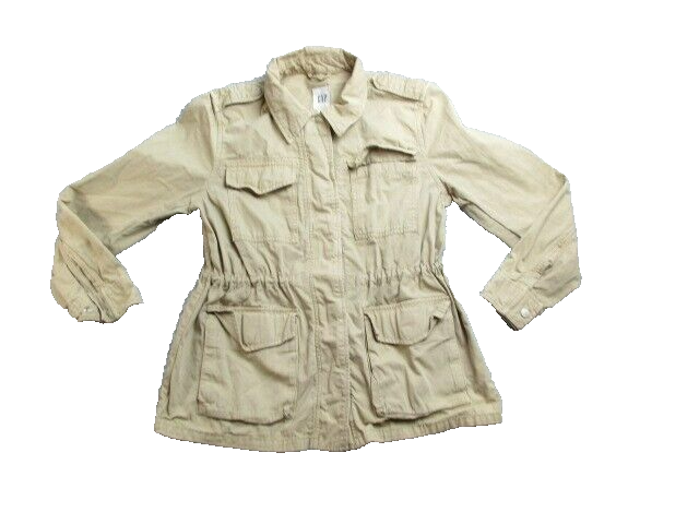 Gap Jacket Womens Small Cargo Pockets Shacket Utility Safari Military Ladies