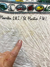 Load image into Gallery viewer, VTG Caribbean Map Shirt Adult 2XL White St Martin FWI Island of Paradise 90s Men
