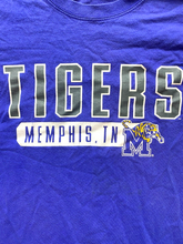 Load image into Gallery viewer, Memphis Tigers Shirt Adult Small Blue University Russell Athletic NCAA Mens
