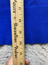 Load image into Gallery viewer, Ashley Stewart Sweater Womens 26 Blue Rayon Nylon Cropped Cardigan Zip Up Plus
