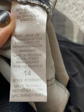 Load image into Gallery viewer, Democracy Pants Womens 14 (36x27.5) Gray Camo Ab Technology Spandex Stretch Lady
