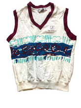 Load image into Gallery viewer, VTG Jones Stevedoring Sweater Vest Adult Medium White Pullover Cargo Uniform Men
