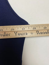 Load image into Gallery viewer, VTG Stage 9 Dress Womens Small Navy Textured Knit Mock Turtleneck Sheath Ladies
