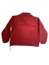 Load image into Gallery viewer, Vintage Cabelas Sweater Adult Medium Deep Red Snaps Collar Fleece Outerwear Mens
