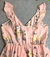 Load image into Gallery viewer, Socialite Dress Womens Extra Large Peach Ruffle Wrap Midi Asymmetric Boho Flared
