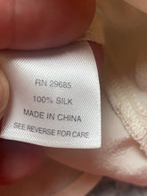 Load image into Gallery viewer, Pendleton Shirt Womens 10 Small Ivory Tank Blouse 100% Silk Tie Shawl Collar
