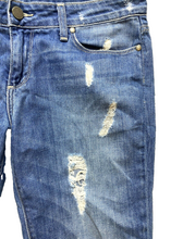 Load image into Gallery viewer, Paige Jeans Womens 33x25 Blue Denim Jimmy Jimmy Skinny Distressed Cuffed Ladies
