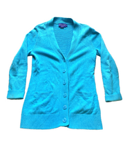 Load image into Gallery viewer, Pendleton Sweater Womens Small Blue Button Front Cardigan Woolen Mills Oversized
