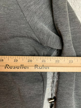 Load image into Gallery viewer, Zenergy by Chicos Sweater Womens 2 Gray Toggle Cardigan Spandex Asymmetric
