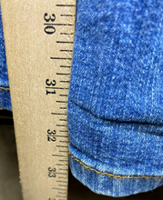 Load image into Gallery viewer, Roca Wear Jeans Womens 22 (43x33) Blue Denim Spandex Stretch Flared Embroidery
