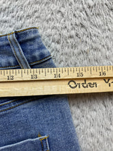 Load image into Gallery viewer, Fashion Nova Jeans Womens 3 (28x30) Blue Destroyed Ripped Flared Spandex Stretch
