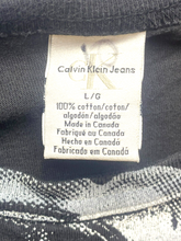 Load image into Gallery viewer, Calvin Klein Shirt Adult Large Black Gray Motorcycle Biker Streetwear Jeans Mens
