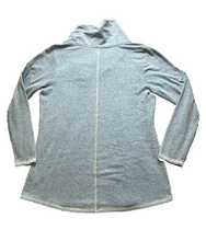 Load image into Gallery viewer, Soft Surroundings Sweater Womens Small Blue Brinley Cowl Lagenlook Ladies
