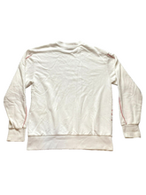 Load image into Gallery viewer, Adidas Sweatshirt Adult Medium White Pink Giant Logo Essentials Sweater Mens
