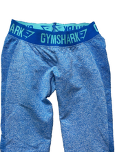 Load image into Gallery viewer, Gymshark Leggings Womens 24x28 Blue Pull On Stretch Tapered Elastic Waist Yoga
