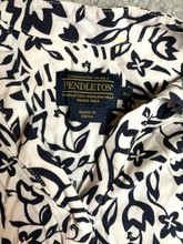 Load image into Gallery viewer, Pendleton Shirt Womens Extra Large Black White Lagenlook Oversized Tunic Blouse
