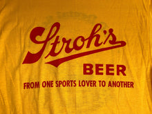 Load image into Gallery viewer, Vintage Stroh's Beer Shirt Adult Medium Detroit District Dental Fun Run 80s Mens
