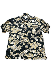 Load image into Gallery viewer, VTG Bluewater Wear Shirt Adult Large Button Up Hawaiian Swordfish Hibiscus Mens
