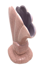 Load image into Gallery viewer, Red Wing Pottery Vase Shell Fan Pink Speckled Vintage No. 899 Lavender 7.5" Tall
