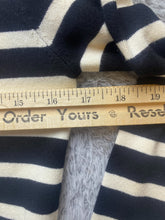 Load image into Gallery viewer, ZARA Sweater Womens Medium Black Taupe Striped Pullover Outerwear Knitted Ladies
