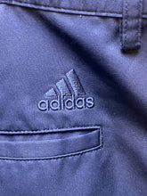 Load image into Gallery viewer, Adidas Shorts Adult 34 Navy Blue Pleated Golf Athletic Embroidered Logo Mens
