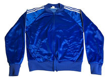Load image into Gallery viewer, Vintage Purcells Jacket Adult Medium Blue Full Zip 70s 80s Fleece Windbreaker
