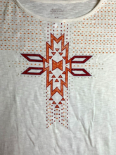 Load image into Gallery viewer, Pendleton Shirt Womens Medium Ivory Cross Aztec Woolen Mills Oversized Ladies
