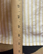 Load image into Gallery viewer, Robert Graham Shirt Adult Medium Golden Tan Stripes Embroidered Rayon Silk Mens
