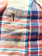 Load image into Gallery viewer, Pendleton Shirt Adult Large Beige Red Blue Oceanside Woolen Mills Madras Mens
