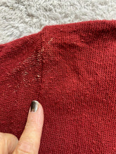 Load image into Gallery viewer, VTG IZOD Sweater Adult Extra Large Maroon Embroidered Logo Knitted Cardigan Mens
