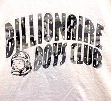 Load image into Gallery viewer, Billionaire Boys Club Shirt Adult Large White Camo Spell Out Arched Logo Mens
