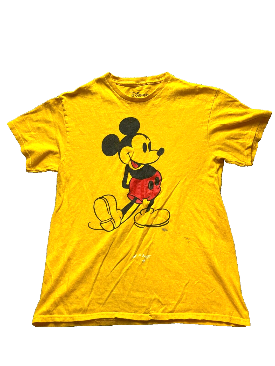 Mickey Mouse Shirt Adult Medium Amber Crew Neck Streetwear Pullover Disney Mens