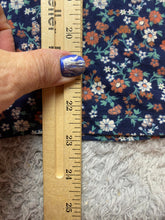 Load image into Gallery viewer, Lucky Brand Shirt Womens Large Navy Blue AOP Flower Hippie Boho Square Neck Lady
