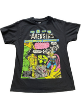 Load image into Gallery viewer, The Avengers Shirt Adult Medium Black Marvel Super Hero VS Loki God Of Evil Mens
