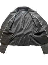 Load image into Gallery viewer, Body By Victoria Suit Jacket Women 8 Medium Charcoal Gray Single Breasted Blazer
