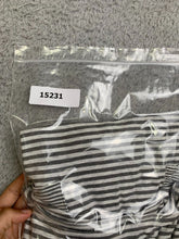 Load image into Gallery viewer, J Jill Dress Womens Medium Gray Striped Oversized Pockets Lagenlook Ladies
