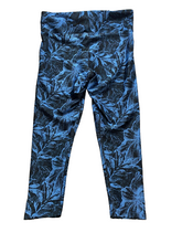 Load image into Gallery viewer, Crane Pants Womens Large (32x24.5) Blue Black Active Spandex Workout Capri Lady
