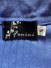 Load image into Gallery viewer, Fenini Shirt Womens Small Light Blue Button Up Linen Oversized Blouse Ladies
