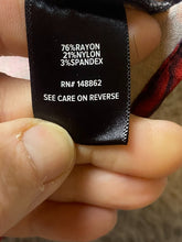 Load image into Gallery viewer, Torrid Shirt Women 6 6X Black Red AOP Flower Sweetheart Lace Up Boho Peplum Plus
