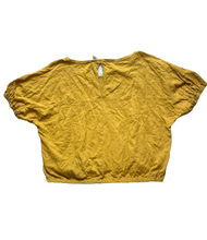 Load image into Gallery viewer, Anthropologie Daily Practice Shirt Womens Small Mustard Yellow Oversized Blouse
