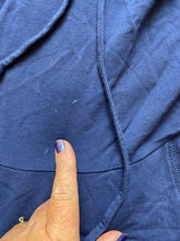 Load image into Gallery viewer, Prana Shirt Womens Medium Blue Funnel Hoodie Oversized Pockets Pullover Ladies
