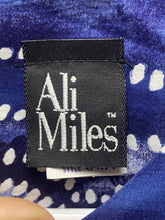 Load image into Gallery viewer, VTG Ali Miles Shirt Womens 16 Extra Large Blue Rayon Boho Peasant Boxy Oversized
