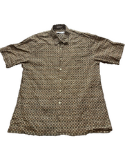 Load image into Gallery viewer, Burma Bibas Shirt Adult Large Geometric Hawaiian Button Up 60 Singles Lawn Mens
