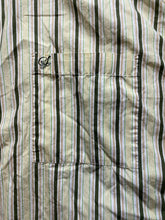 Load image into Gallery viewer, Southpole Shirt Adult 4XL Green Y2K Striped Button Up Signature Series Mens

