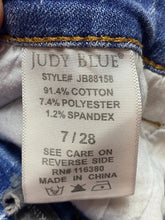 Load image into Gallery viewer, Judy Blue Jeans Womens 7/28 (28x26) Blue Denim Skinny Spandex Stretch Ladies
